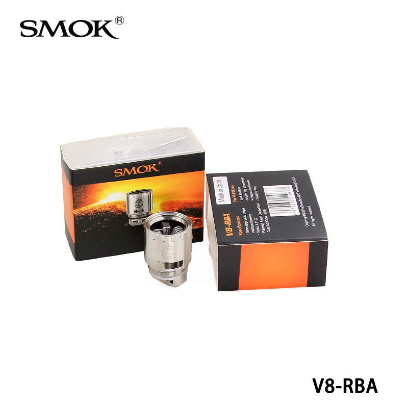 100% Original Smok TFV8 RBA 0.28ohm Clapton Dual Coil Patented Fused V8 RBA for Smok V8 Tank