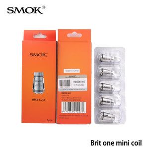 10pcs 100% Original SMOK BM2 Coil Brit one mini coil 1.2ohm 0.6ohm Replacement Coil Head fit for Brit one Mini