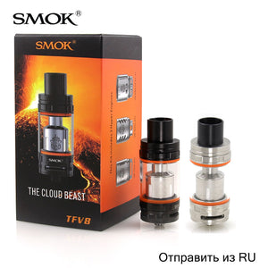 Original Smok TFV8 Tank 5.5ml/6ml TFV8 Cloud Beast Tank with Top filling Airflow Control System Electronic Cigarette Atomizer
