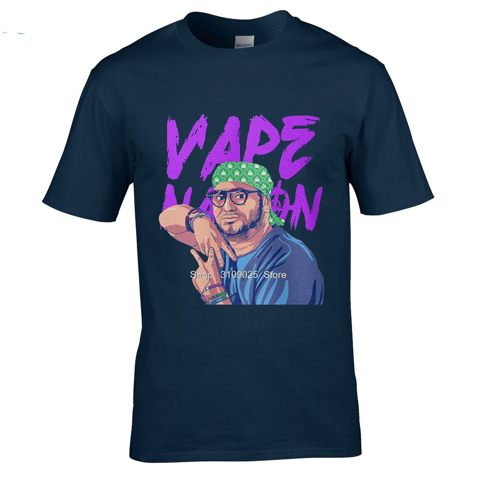 Fashon Brand Vape Nation Men's Black T-shirt