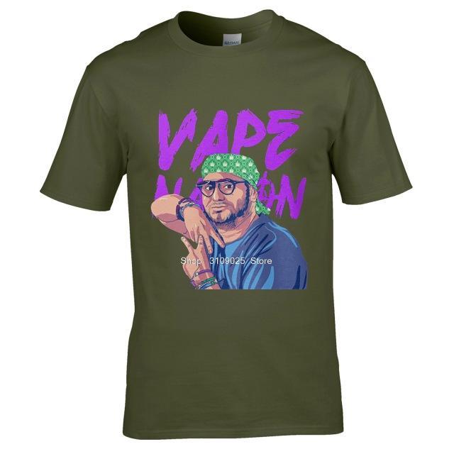 Fashon Brand Vape Nation Men's Black T-shirt