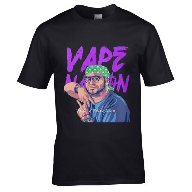 Fashon Brand Vape Nation Men's Black T-shirt