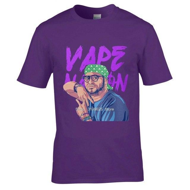 Fashon Brand Vape Nation Men's Black T-shirt