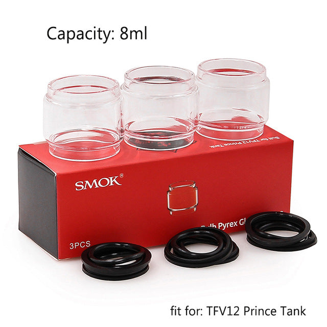 SMOK Bulb Glass tube fit for TFV8 Baby Tank,V8 X-BABY Tank, V8 Big Baby Tank, TFV12 Prince Tank Replacement Pyre Glass Tube