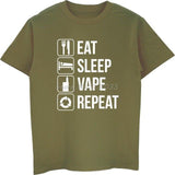 EAT SLEEP VAPE REPEAT Unisex T-shirt