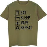 EAT SLEEP VAPE REPEAT Unisex T-shirt