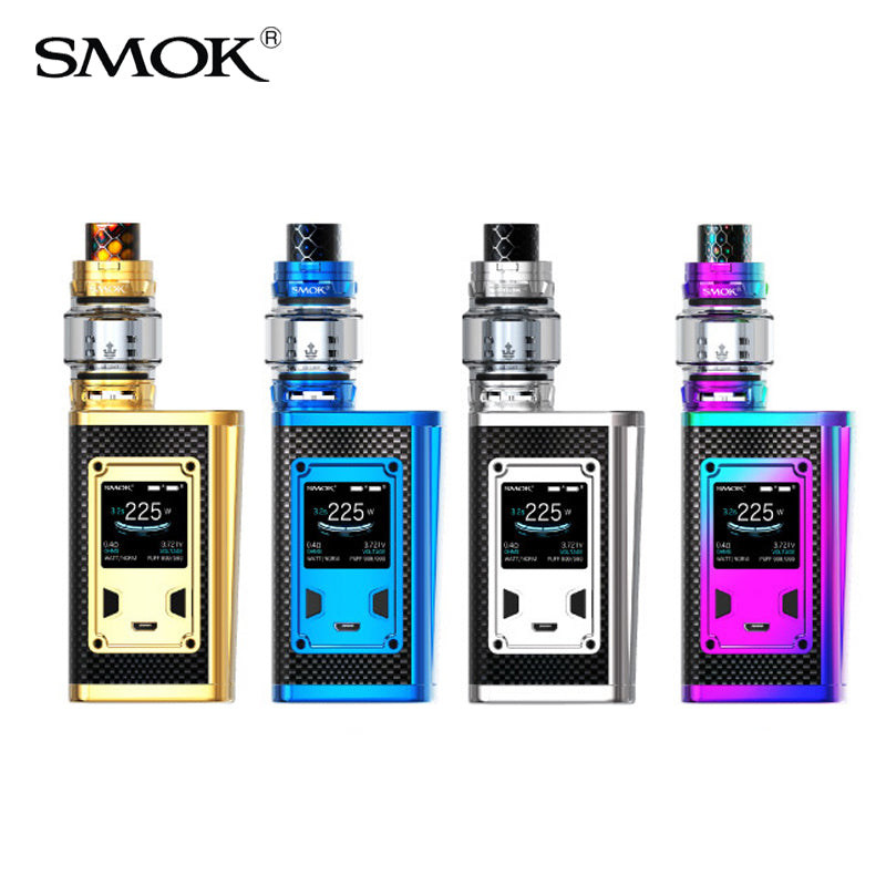 Original SMOK Majesty Kit Luxe Edition with 225W Majesty Carbon Fiber Mod 8ml TFV12 Prince Vaporizer SMOK E Cigarette Kit